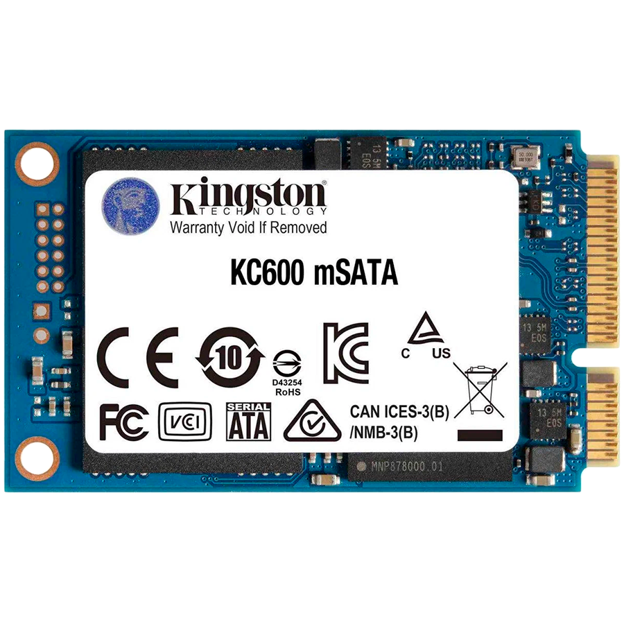 SSD KINGSTON KC600 512GB mSATA (kapacitet 512 GB, brzina čitanja do 550 Mb/s, brzina zapisivanja do 520 Mb/s)-0