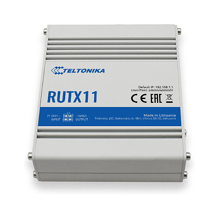 Router TELTONIKA RUTX11 Industrijski 4G (CAT 6) Dual SIM WiFi 4x100Mb port-3
