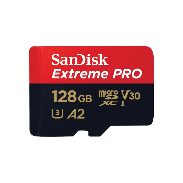 Memorijska kartica Micro SDXC Extreme PRO SanDisk 128 GB + SD adapter (brzina čitanja: do 200 MB/s, brzina pisanja: do 90 MB/s, A2, C10, V30, UHS-I, U3)-2