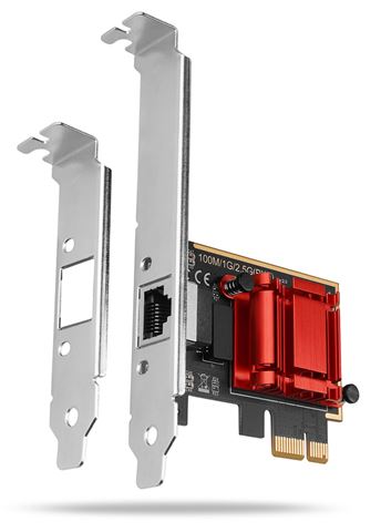 Mrežna kartica AXAGON PCEE-G25 (PCI Express 2.1 x1, 2.5 Gigabit Ethernet, Realtek RTL8125B, RJ-45 konektor)