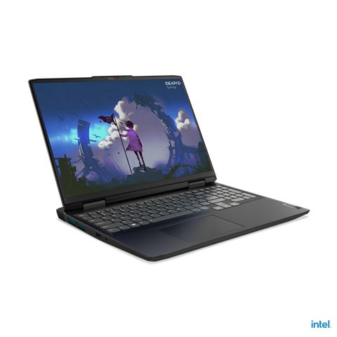Laptop LENOVO IdeaPad Gaming 3 16IAH7 (16", 1920x1200, Intel Core i5-12500H, 16 GB, SSD 512 GB, GeForce RTX 3050, DOS, siva)-0