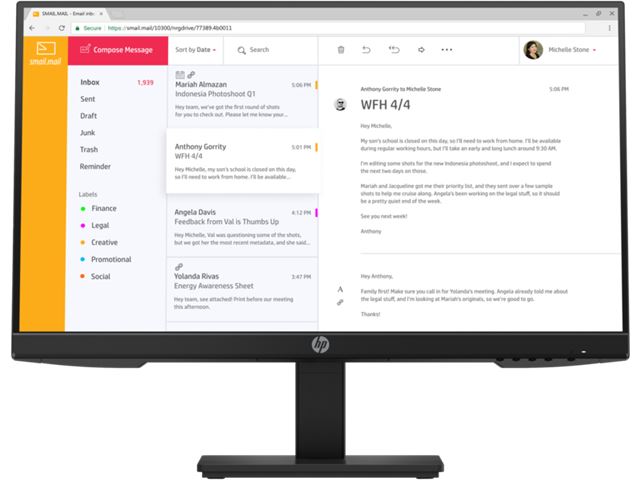 Monitor HP P24h G4 FHD (23,8", 1920x1080, IPS, 250 cd/m², 10001, 178°, 5 ms)-0