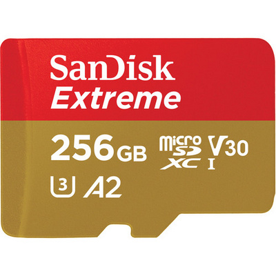 MEM SD MICRO 256GB Sandisk Extreme, A2, V30, U3-2
