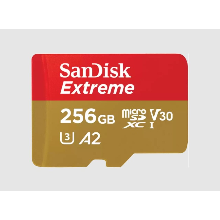 MEM SD MICRO 256GB Sandisk Extreme, A2, V30, U3-4
