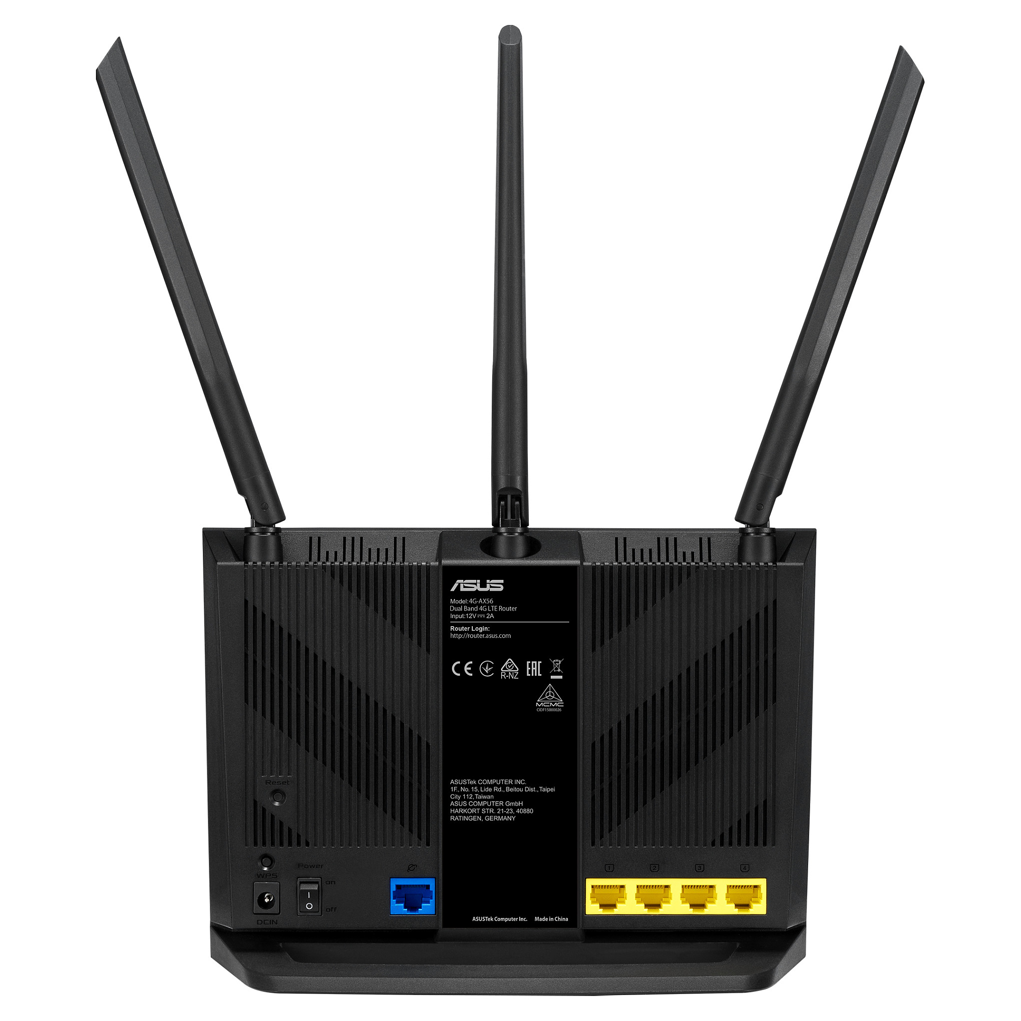 Wireless Router ASUS NET RT AS 4G-AX56 (wan 1x 10/100/1000 mbps, wan 3g, wan 4g, lan 4x 10/100/1000mbps, 802.11ax)-2