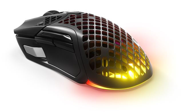 Gaming bežični miš STEELSERIES Aerox 5 Wireless (2.4 GHz i Bluetooth 5.0, TrueMove Air 18000 CPI, 9 tipki, 66 g)-0