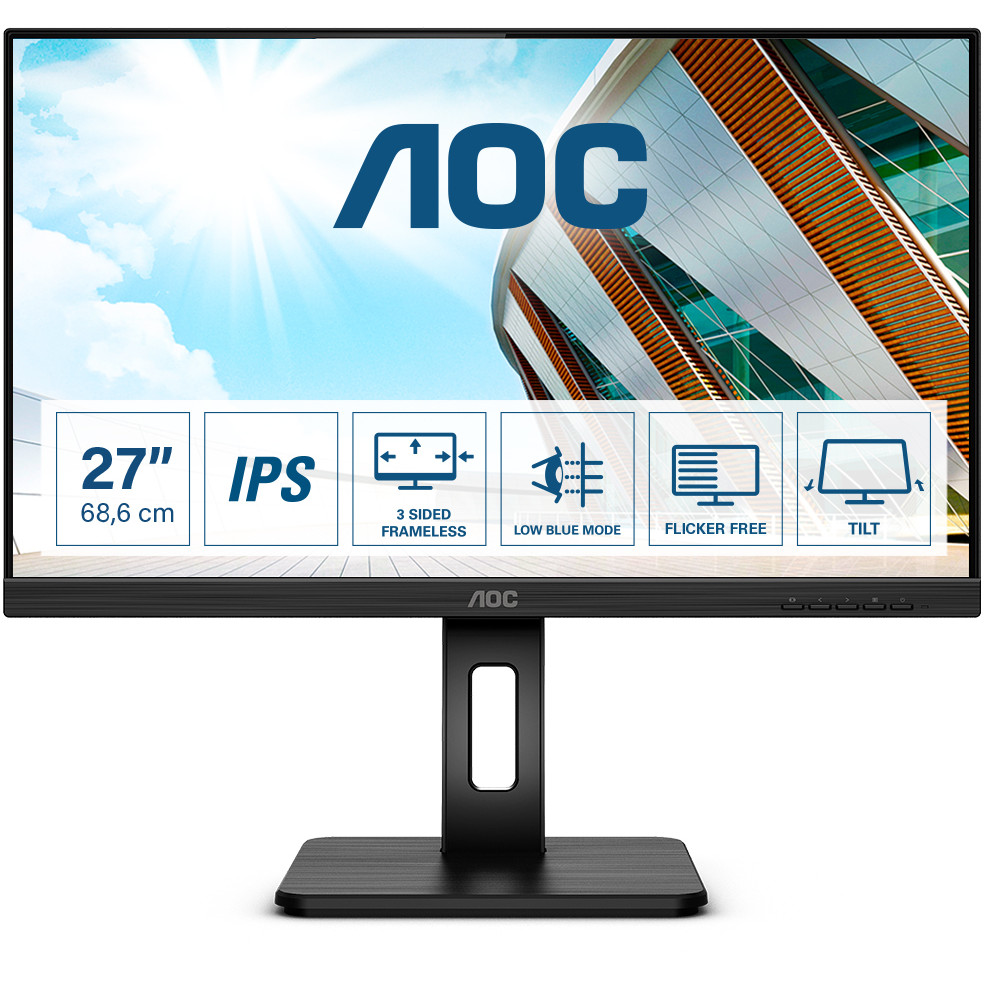 Monitor AOC 272P2Q (27" IPS, 75Hz, 1920x1080 FHD) crni-9