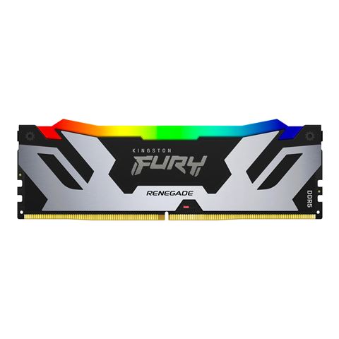 RAM KINGSTON MEM DDR5 16GB 6400MHz KIN FURY Renegade RGB (kapacitet 16GB, utor DDR5, radnitakt 6400MHz, latencija CL32, napajanje 1,25V)-0