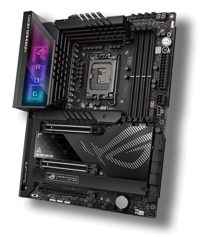 MBO ASUS MAXIMUS Z790 HERO (lga1700, intel z790, ddr5, 4 utora, sata3 6, 8-kanalni audio, 1x 2.5Gb ethernet, atx, wlan connector 2, usb 3.2 10, pcie 5.0 x16 2)-0