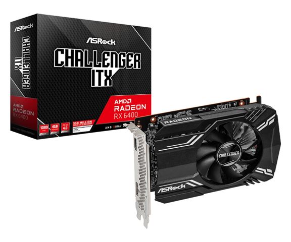 Grafička kartica ASROCK RX6400 Challenger ITX (4gb gddr6)-0