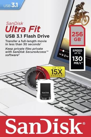 USB memorija Ultra Fit SanDisk 256 GB (USB 3.1)-2