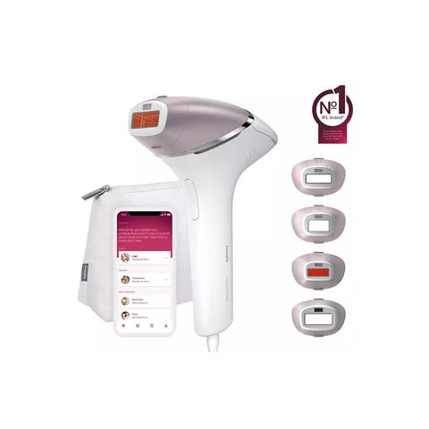 IPL uređaj PHILIPS Lumea BRI947/00 (Intense Pulsed Light, 450.000 bljeskova, nastavci za tijelo, lice i bikini, bežični + žičani, bijelo-rozi)-0