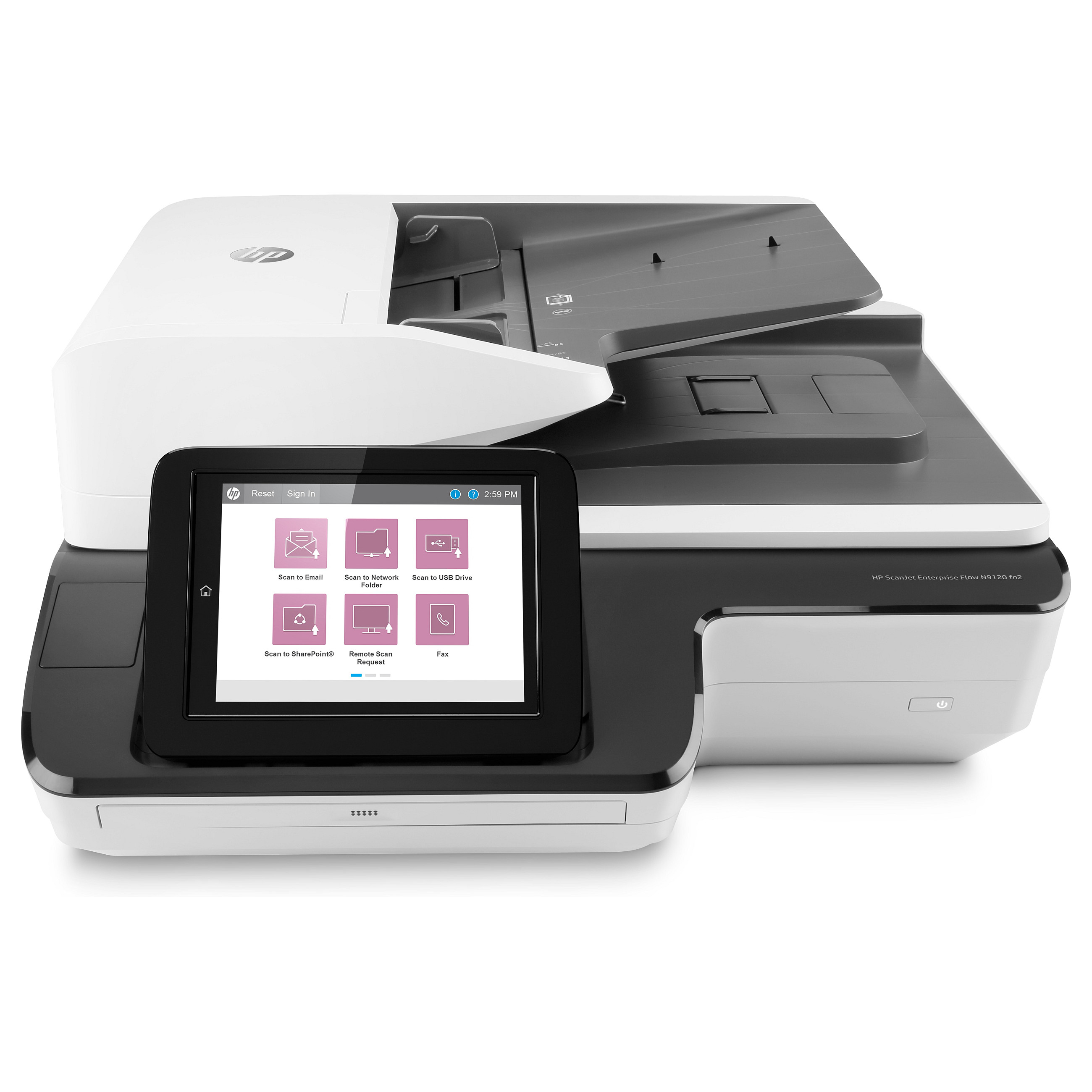 Skener HP SCANJET ENTERPRISE FLOW N9120 fn2 (tip skenera flatbed, 600x600 dpi, 30-bit, površina skeniranja 1.7 x 34cm, autofeeder 200 listova, USB)-0