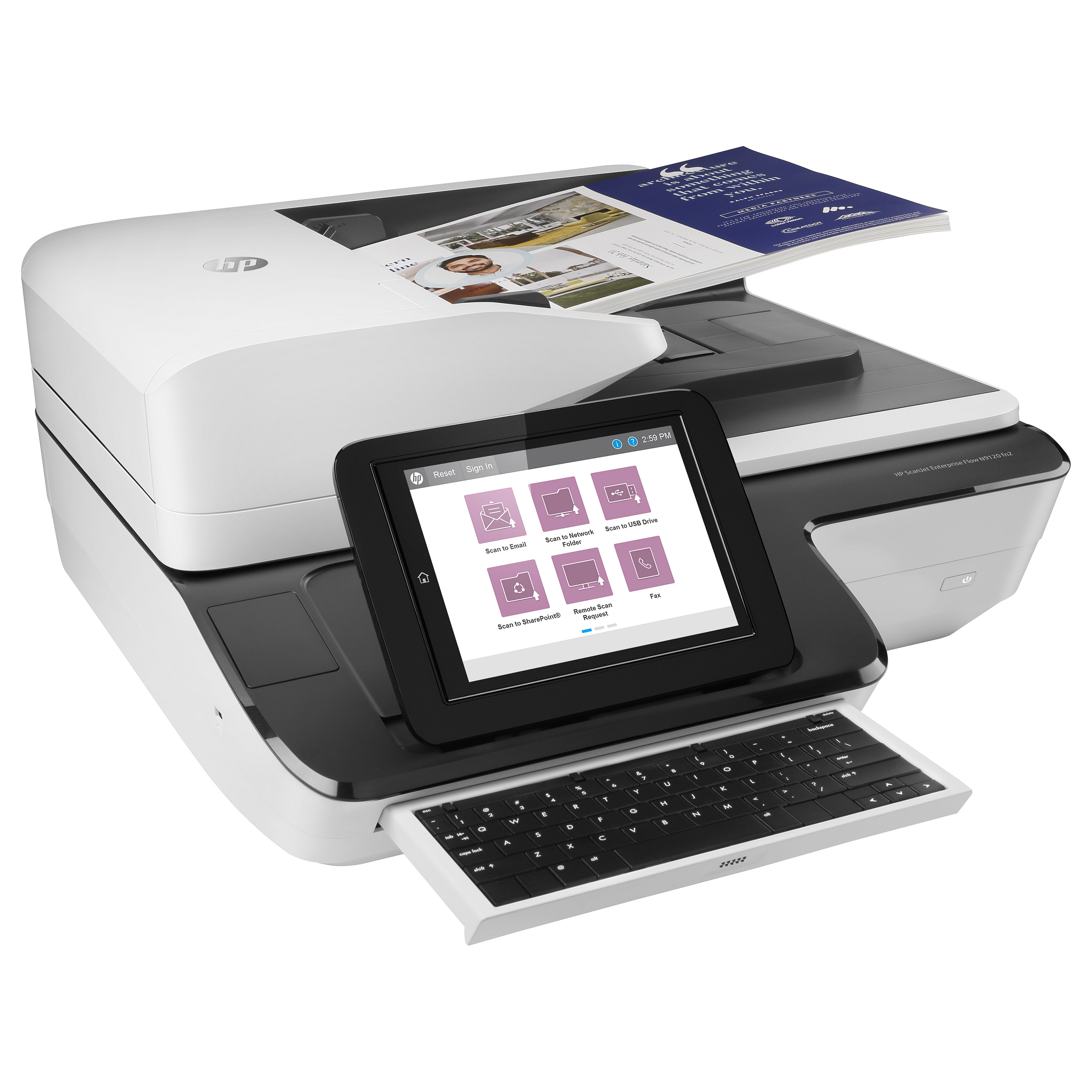 Skener HP SCANJET ENTERPRISE FLOW N9120 fn2 (tip skenera flatbed, 600x600 dpi, 30-bit, površina skeniranja 1.7 x 34cm, autofeeder 200 listova, USB)-6