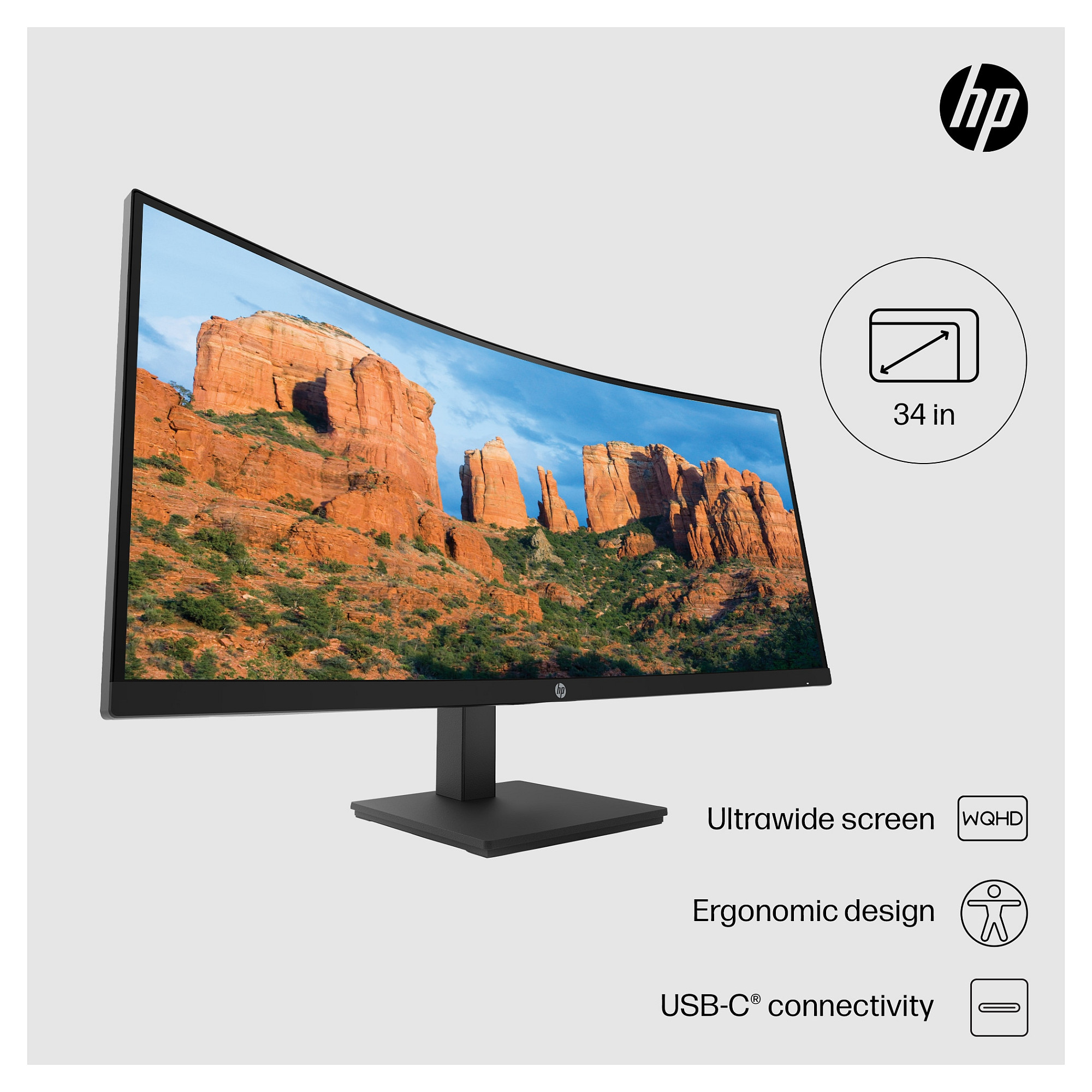 Monitor HP P34hcG4 21Y56AA (34" VA, 100Hz)-21