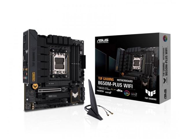 MBO ASUS TUF GAMING B650M-PLUS WIFI (AM5, DDR5, 4 utora, PCIe 4.0 x16, SATA3 4)