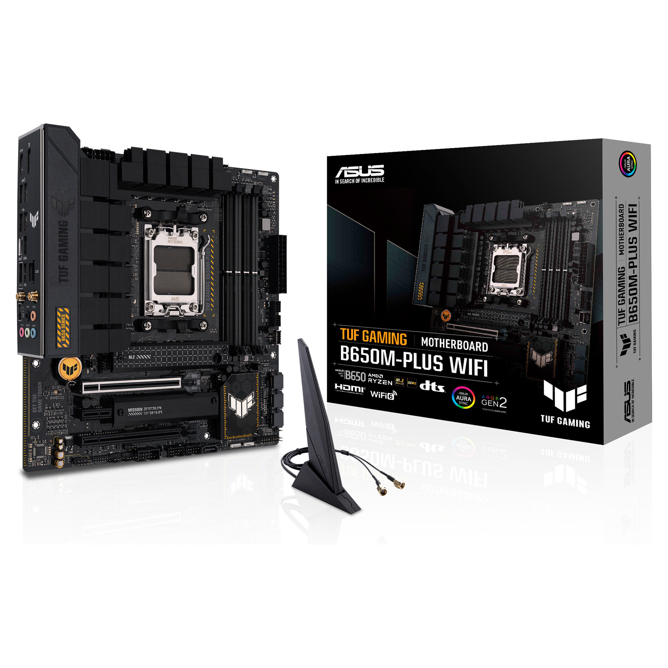 MBO ASUS TUF GAMING B650M-PLUS WIFI (AM5, DDR5, 4 utora, PCIe 4.0 x16, SATA3 4)-1
