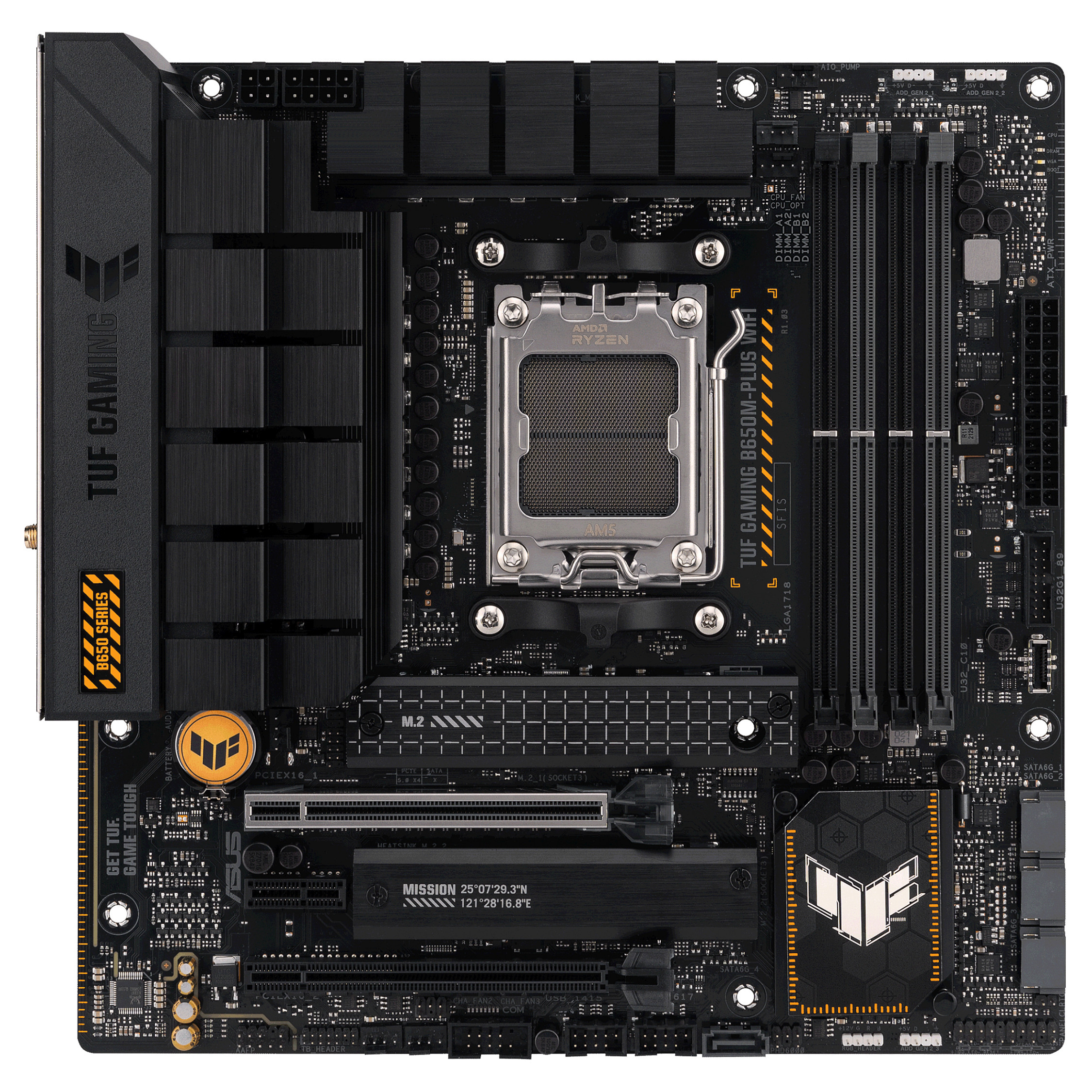 MBO ASUS TUF GAMING B650M-PLUS WIFI (AM5, DDR5, 4 utora, PCIe 4.0 x16, SATA3 4)-2