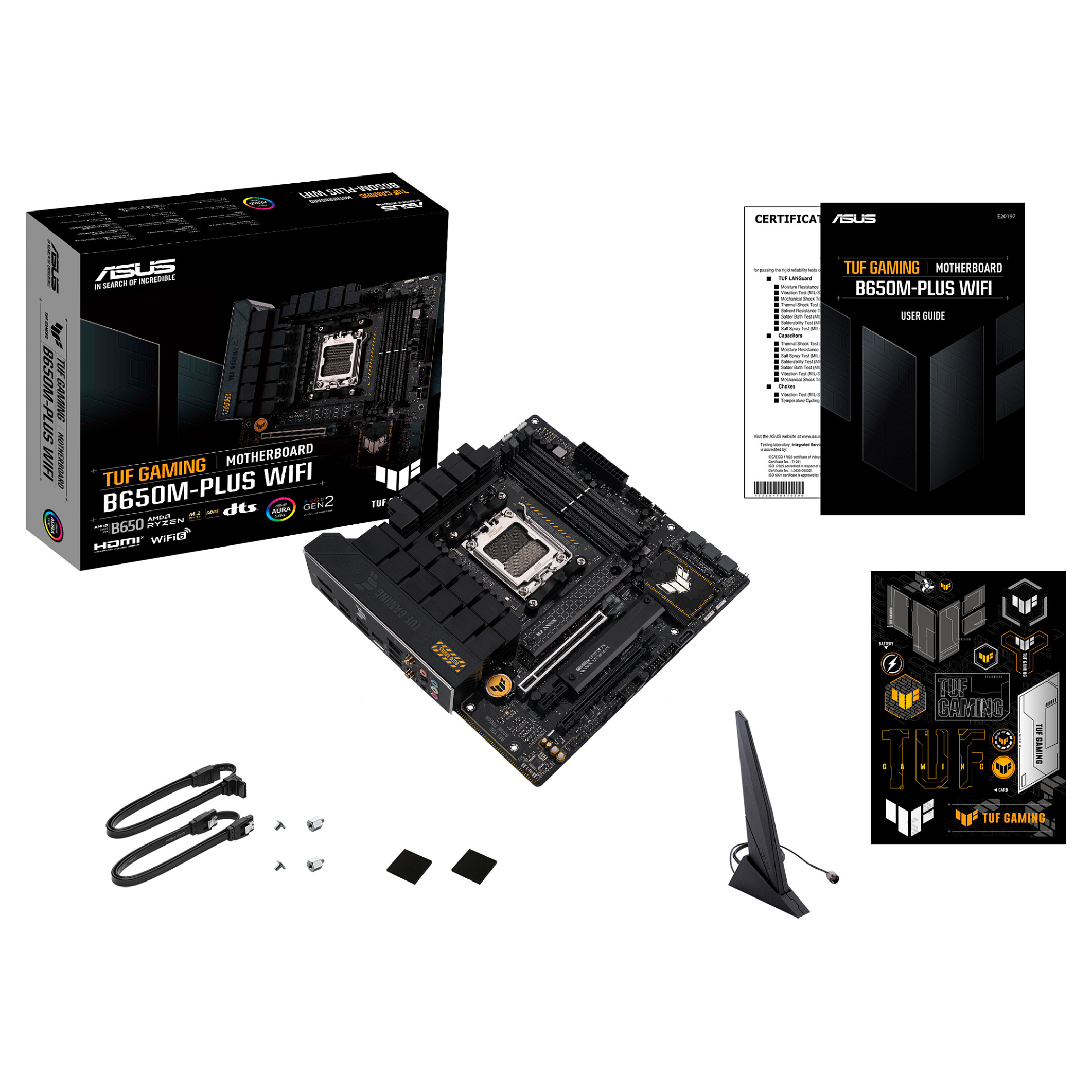 MBO ASUS TUF GAMING B650M-PLUS WIFI (AM5, DDR5, 4 utora, PCIe 4.0 x16, SATA3 4)-10