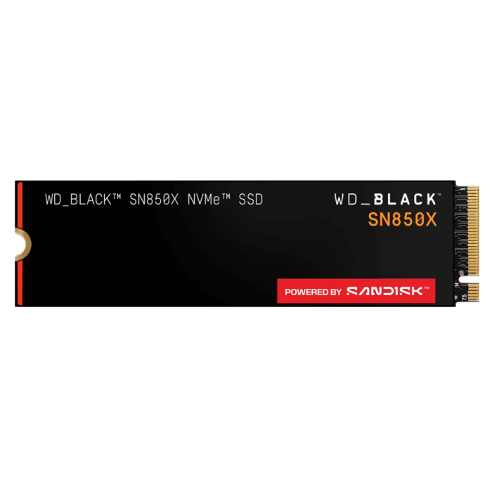 SSD WD crna SN850X 4TB M.2 2280 PCIe Gen4 x4 NVMe, Read/Write: 7300/6600 MBps, IOPS 1200K/1100K, TBW: 2400-11