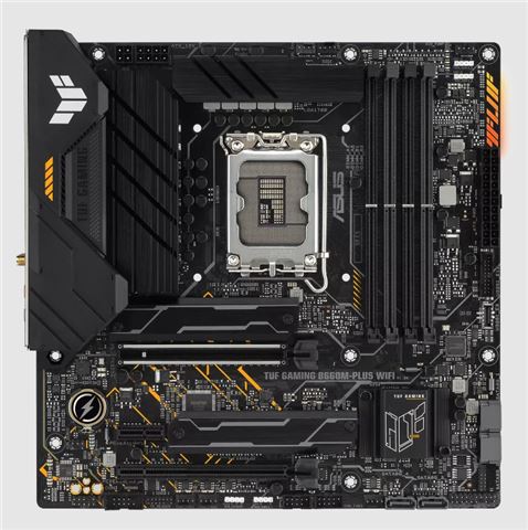 MBO ASUS TUF GAMING B660M-PLUS WIFI (LGA1700, Intel B660, DDR5, 4 utora, 5000 - 6000MHz)-1