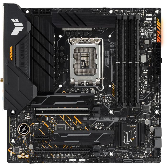 MBO ASUS TUF GAMING B660M-PLUS WIFI (LGA1700, Intel B660, DDR5, 4 utora, 5000 - 6000MHz)-6