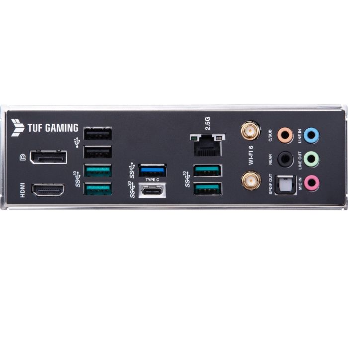MBO ASUS TUF GAMING B660M-PLUS WIFI (LGA1700, Intel B660, DDR5, 4 utora, 5000 - 6000MHz)-0