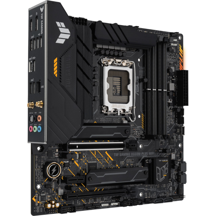 MBO ASUS TUF GAMING B660M-PLUS WIFI (LGA1700, Intel B660, DDR5, 4 utora, 5000 - 6000MHz)-10