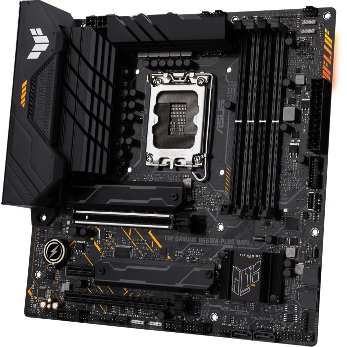 MBO ASUS TUF GAMING B660M-PLUS WIFI (LGA1700, Intel B660, DDR5, 4 utora, 5000 - 6000MHz)-2