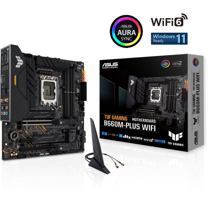 MBO ASUS TUF GAMING B660M-PLUS WIFI (LGA1700, Intel B660, DDR5, 4 utora, 5000 - 6000MHz)-5