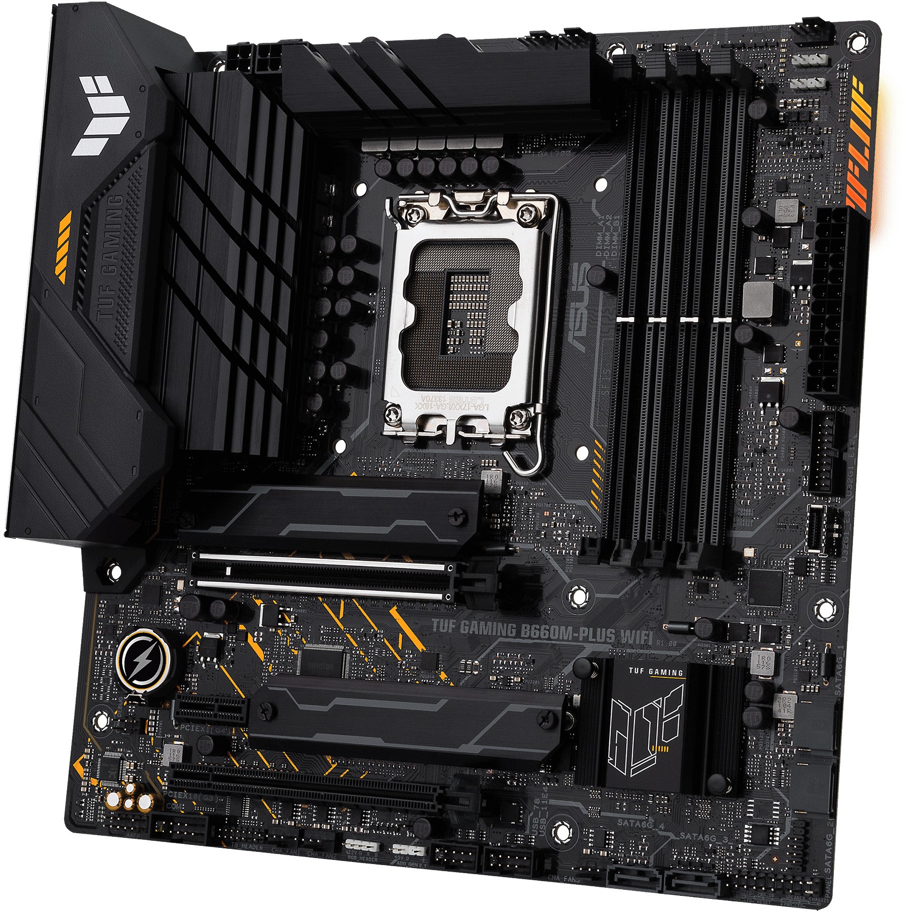 MBO ASUS TUF GAMING B660M-PLUS WIFI (LGA1700, Intel B660, DDR5, 4 utora, 5000 - 6000MHz)-18