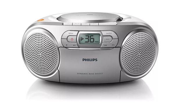 CD radio PHILIPS AZ127/12 (stereo, 3 W, FM tuner, audio-in)-0