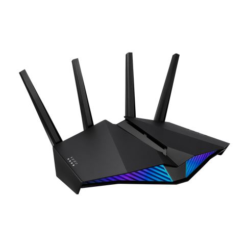 Wireless Router ASUS RT-AX82U-V2 (wan 1x 10/100/1000 Mbps, lan 4x 10/100/1000 Mbps, 802.11ax, 802.11ac, 802.11n, dual band, ax5400)-0