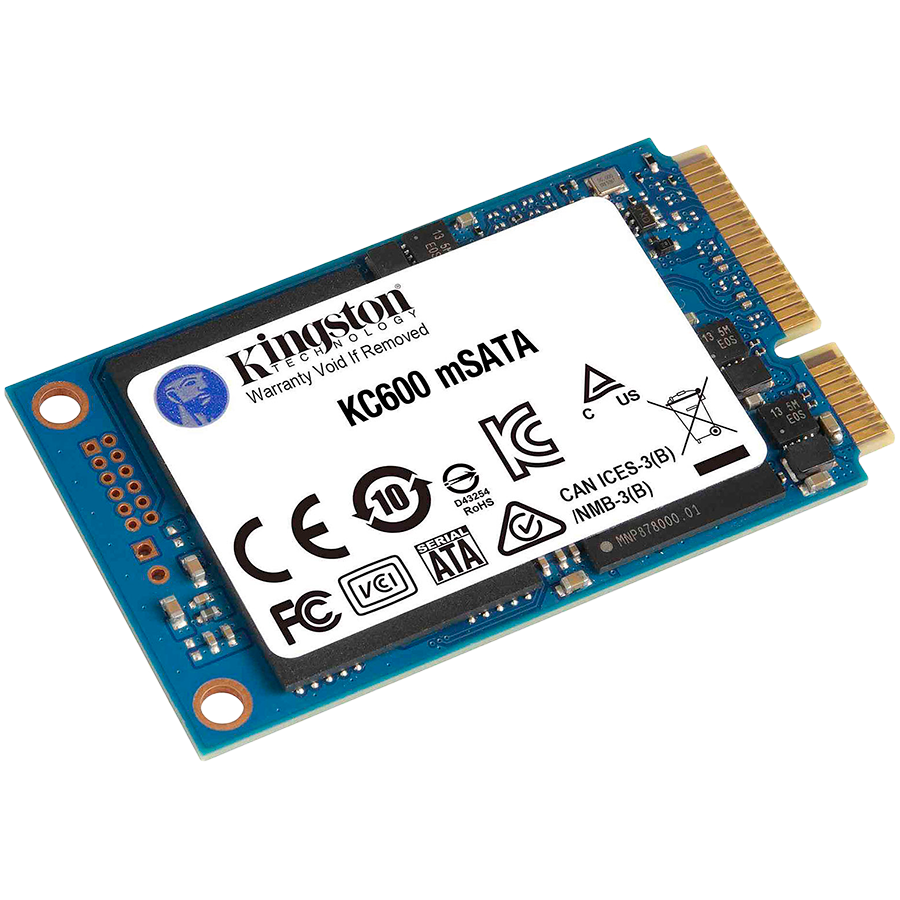 SSD KINGSTON KC600 (kapacitet 1 TB, sučelje mSATA, format 1,8 inch, vrsta flash memorije 3D NAND, TLC NAND, brzina čitanja do 550 Mb/s, brzina zapisivanja do 520 Mb/s)-0