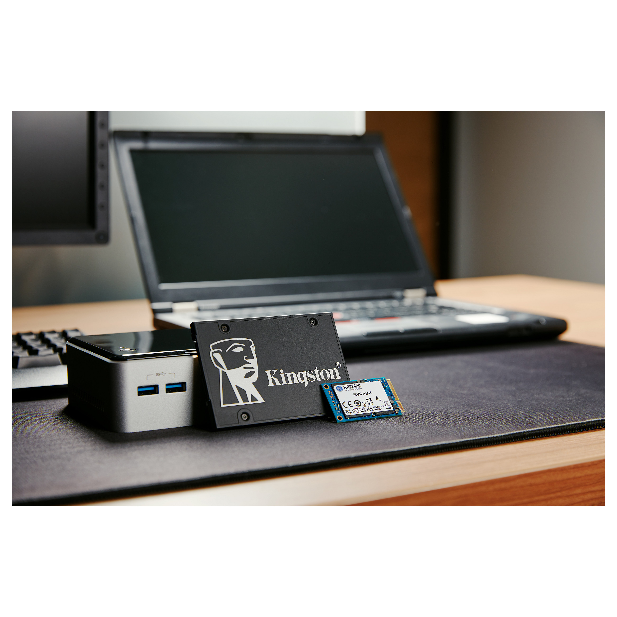 SSD KINGSTON KC600 (kapacitet 1 TB, sučelje mSATA, format 1,8 inch, vrsta flash memorije 3D NAND, TLC NAND, brzina čitanja do 550 Mb/s, brzina zapisivanja do 520 Mb/s)-9