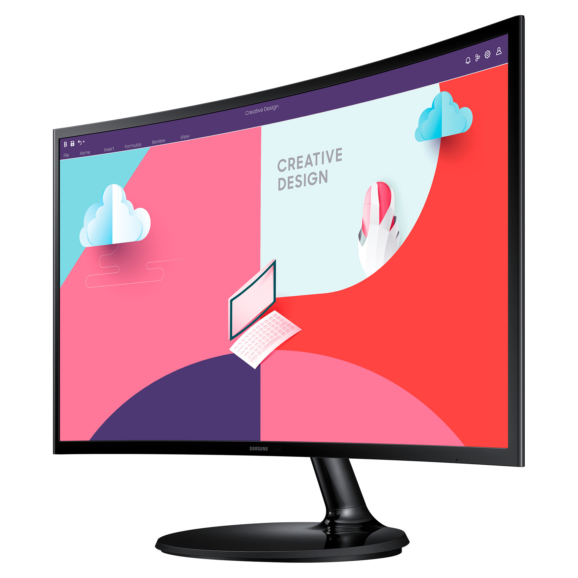 Monitor SAMSUNG LS24C360EAUXEN (23,6, 1920x1080, VA, 250 cd/m2, 30001, 4 ms, D-Sub, HDMI, zakrivljeni)-8