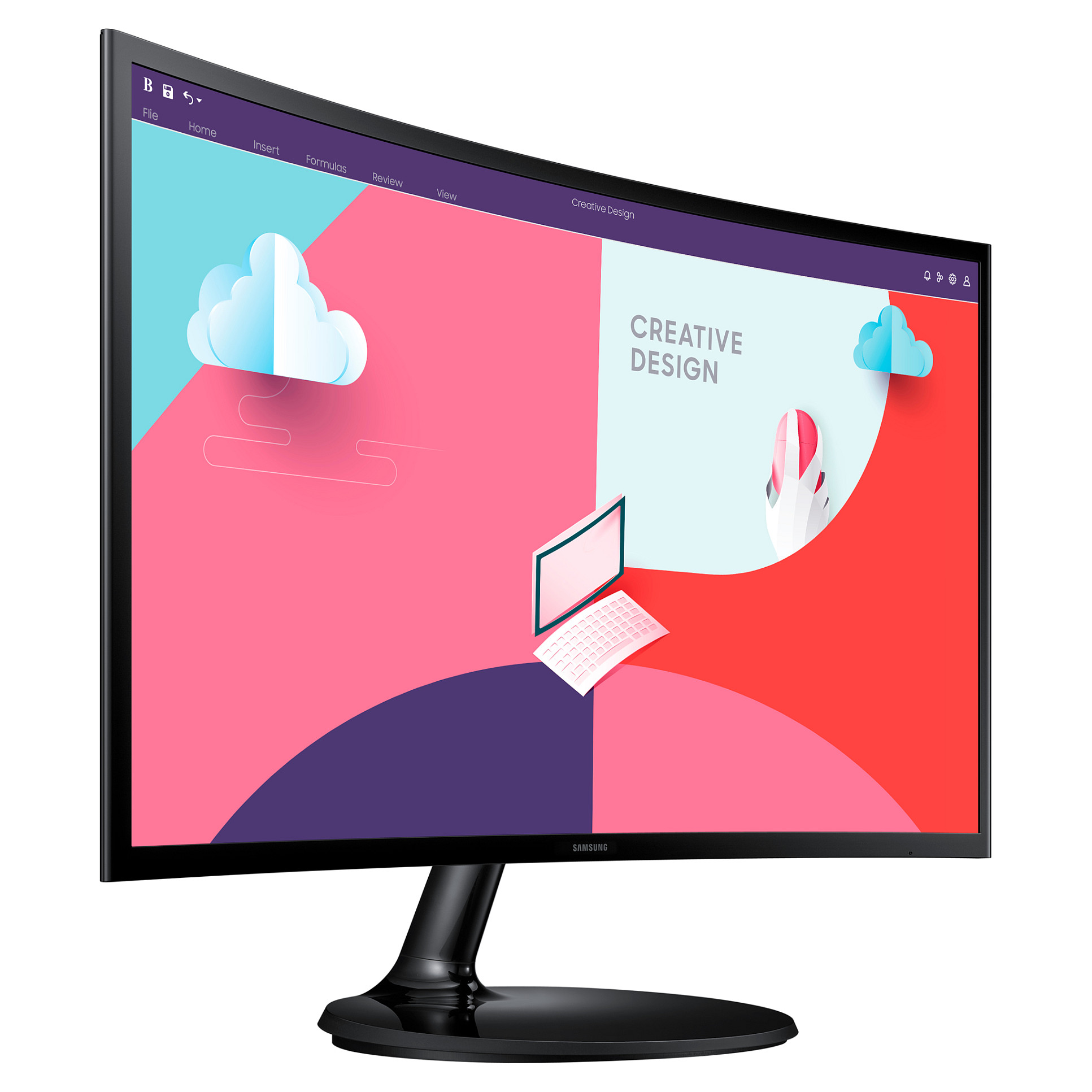 Monitor SAMSUNG LS24C360EAUXEN (23,6, 1920x1080, VA, 250 cd/m2, 30001, 4 ms, D-Sub, HDMI, zakrivljeni)-9