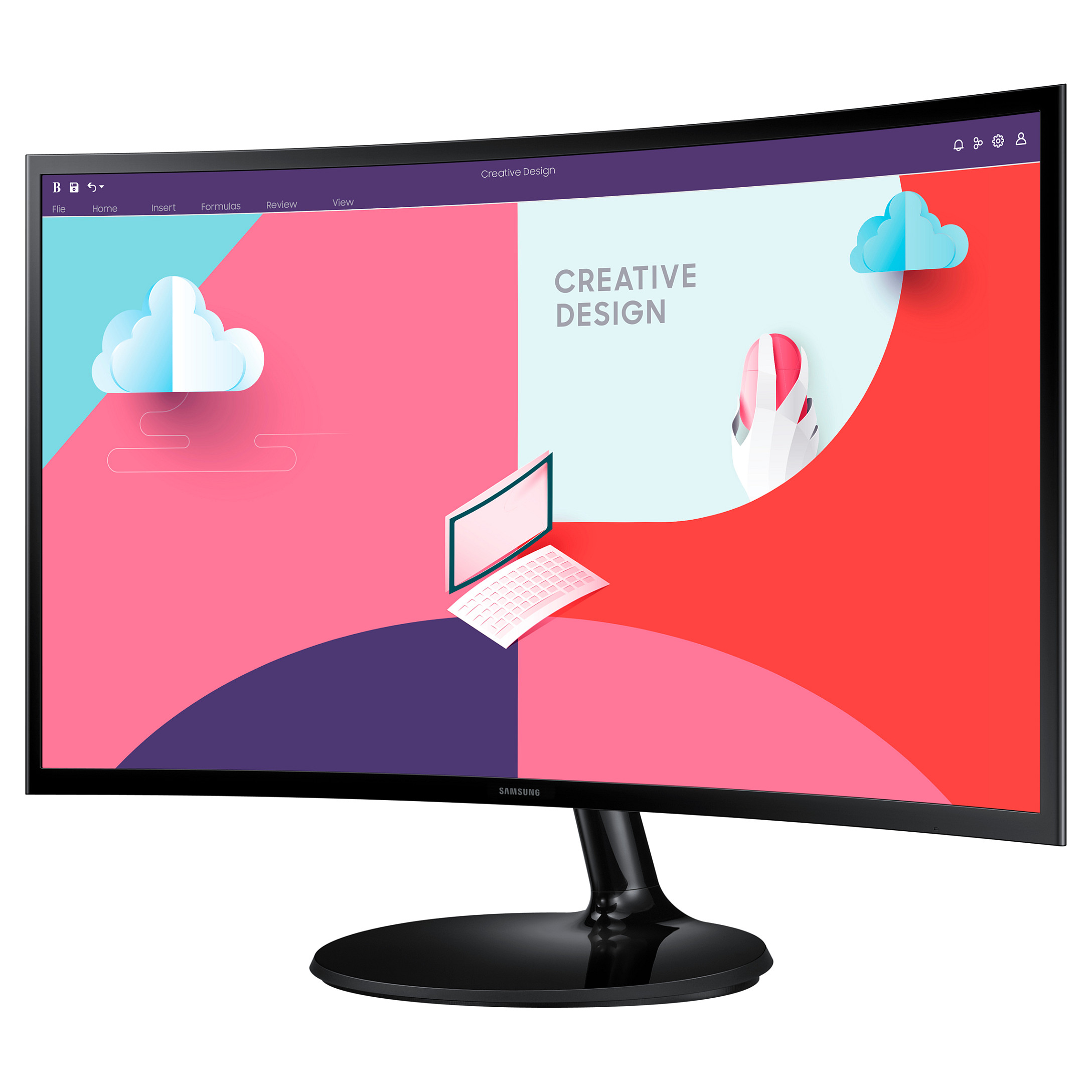 Monitor SAMSUNG LS24C360EAUXEN (23,6, 1920x1080, VA, 250 cd/m2, 30001, 4 ms, D-Sub, HDMI, zakrivljeni)-10