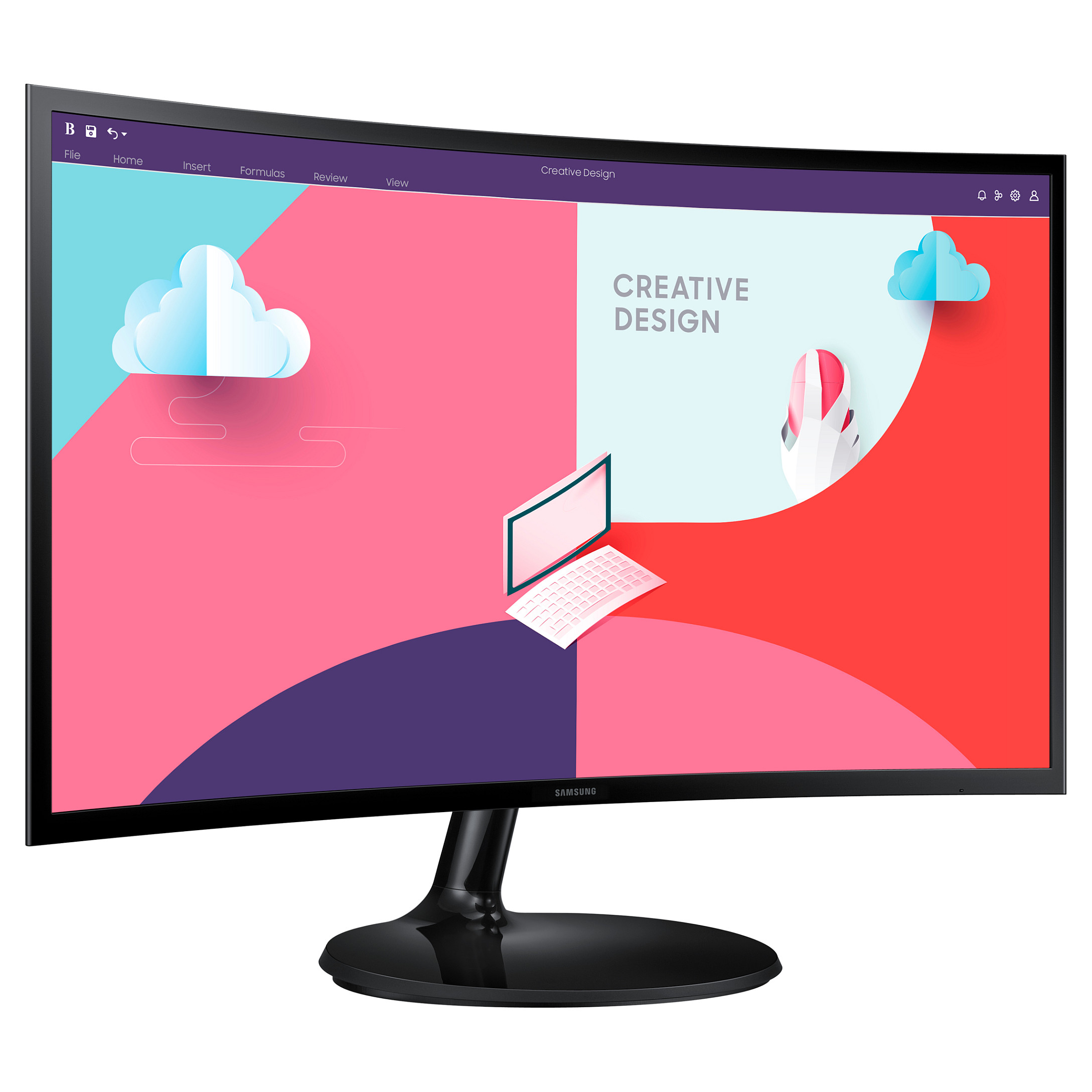 Monitor SAMSUNG LS24C360EAUXEN (23,6, 1920x1080, VA, 250 cd/m2, 30001, 4 ms, D-Sub, HDMI, zakrivljeni)-12
