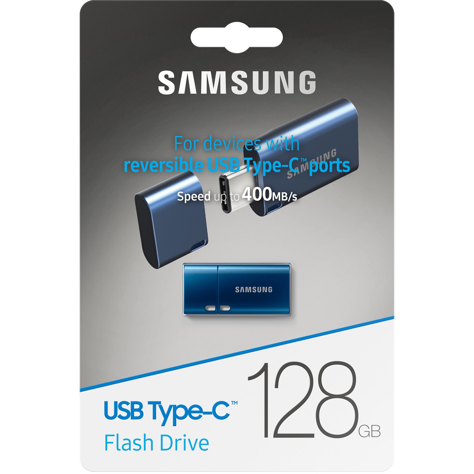 USB memorija SAMSUNG MUF-128DA/APC (128 GB, usb type-c, brzina čitanja 400 Mb/s, brzina pisanja 110 Mb/s, plava)-9
