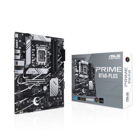 Matična ploča ASUS PRIME B760-PLUS (LGA1700, B760, DDR5, 192GB, PCIe 5.0 x16, SATA3, 8-kanalni audio, D-sub, DP, HDMI, RJ45, M.2, USB 3.2)
