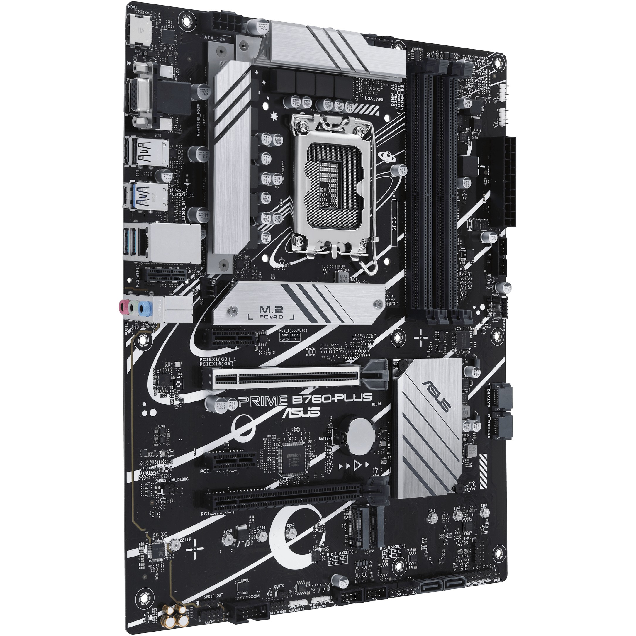 Matična ploča ASUS PRIME B760-PLUS (LGA1700, B760, DDR5, 192GB, PCIe 5.0 x16, SATA3, 8-kanalni audio, D-sub, DP, HDMI, RJ45, M.2, USB 3.2)-3