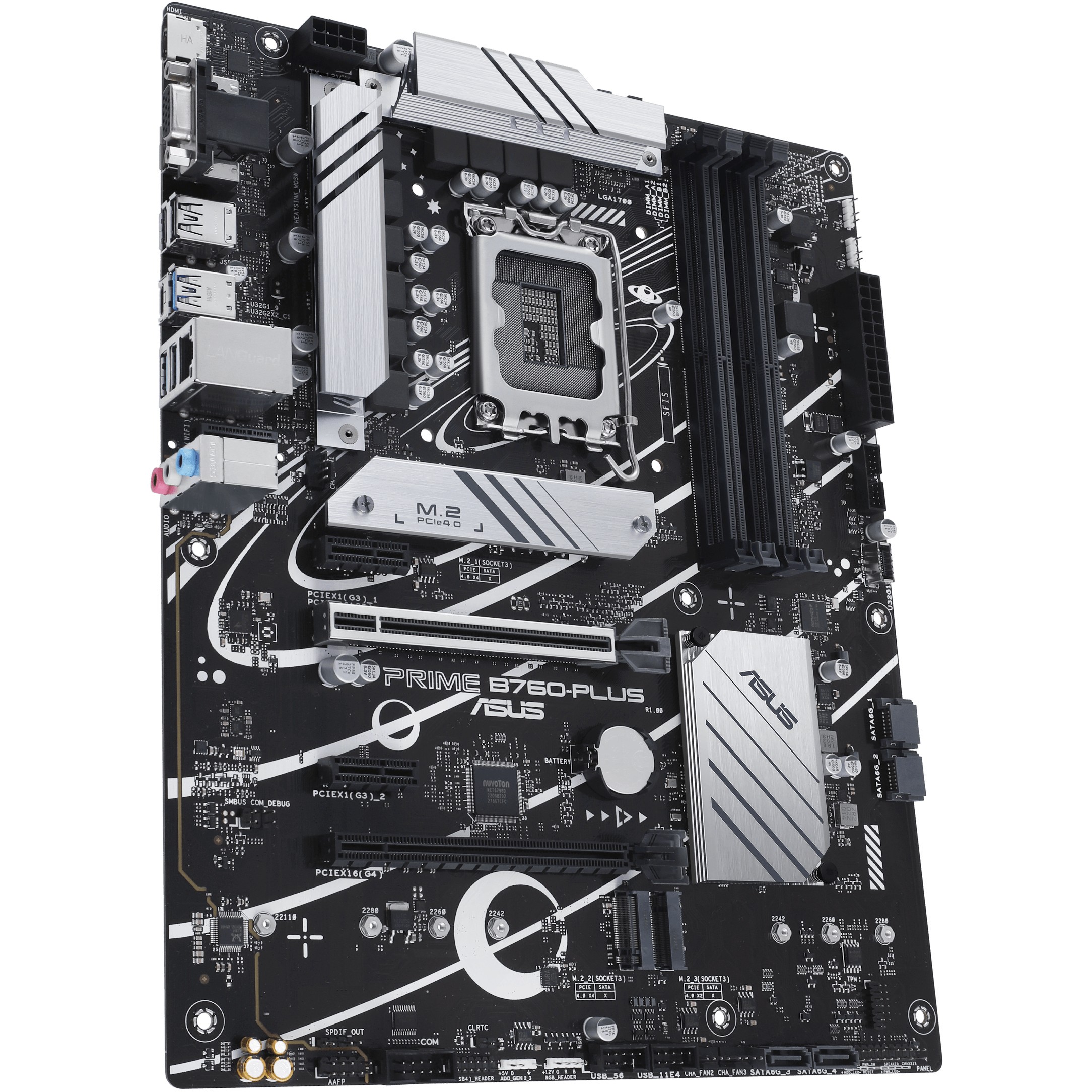 Matična ploča ASUS PRIME B760-PLUS (LGA1700, B760, DDR5, 192GB, PCIe 5.0 x16, SATA3, 8-kanalni audio, D-sub, DP, HDMI, RJ45, M.2, USB 3.2)-4