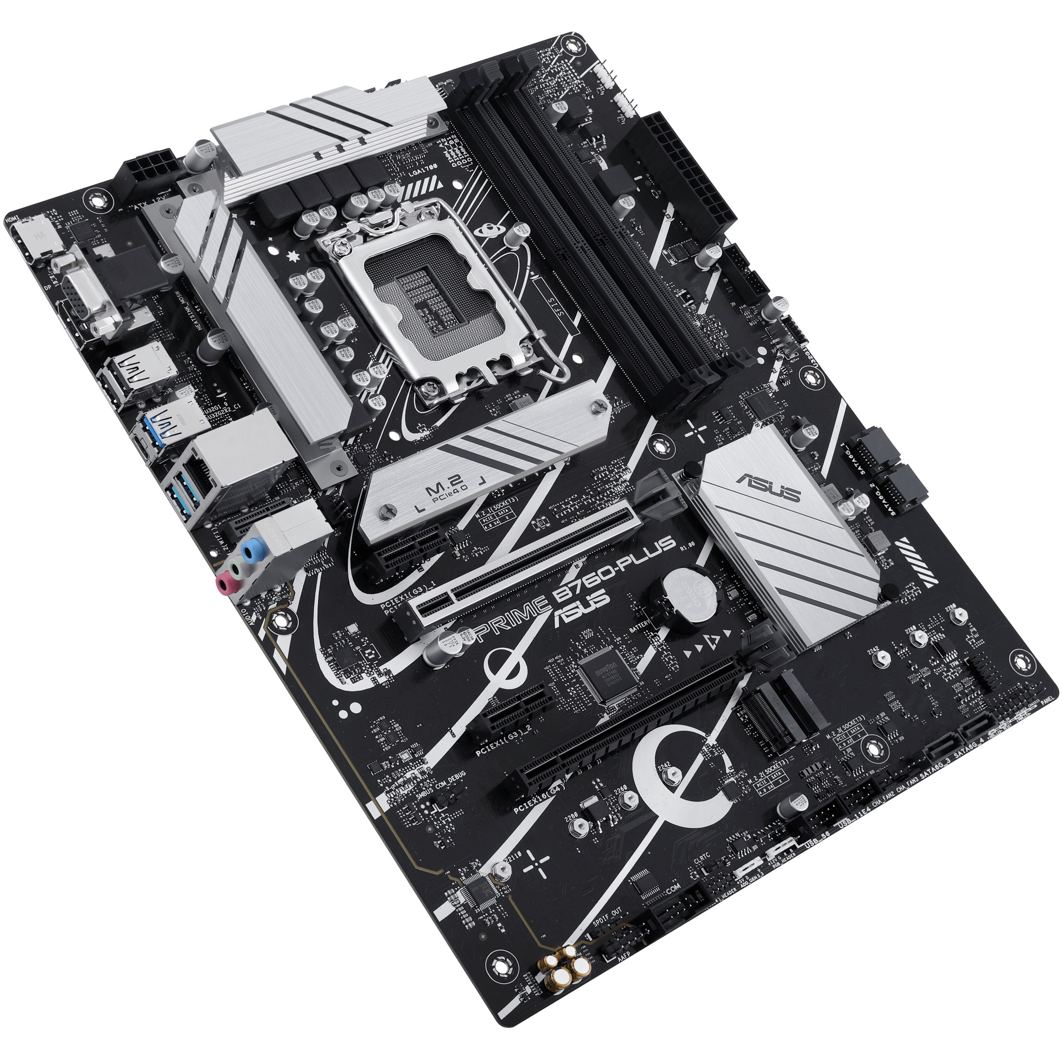 Matična ploča ASUS PRIME B760-PLUS (LGA1700, B760, DDR5, 192GB, PCIe 5.0 x16, SATA3, 8-kanalni audio, D-sub, DP, HDMI, RJ45, M.2, USB 3.2)-5