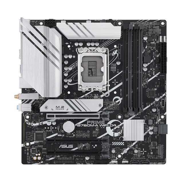 Matična ploča ASUS PRIME B760M-A WIFI D4 (LGA 1700, DDR4, PCIe 4.0 x16, SATA3, 8-kanalni audio, DP, HDMI, RJ45, M.2, USB 3.2)-1