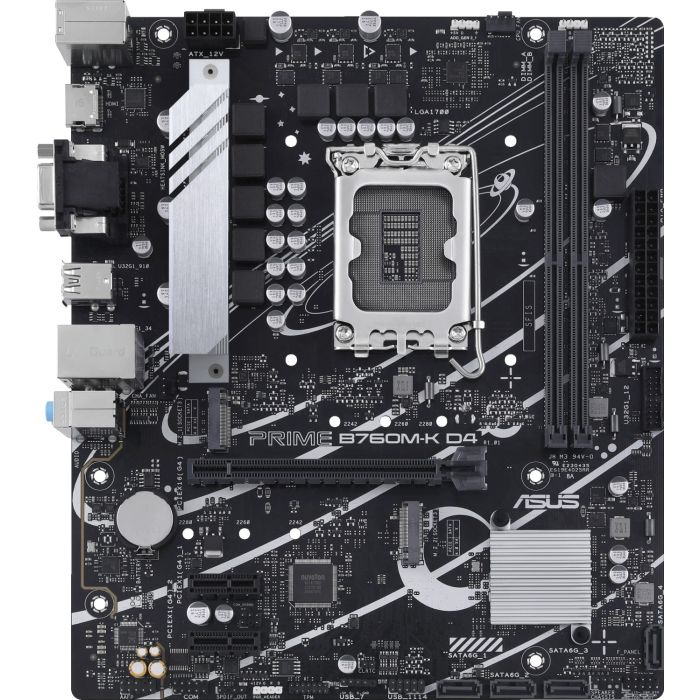 MBO ASUS PRIME B760M-K D4 (LGA 1700, Intel B760M, DDR4, 64 GB, PCIe 4.0 x16, SATA3 4)-6