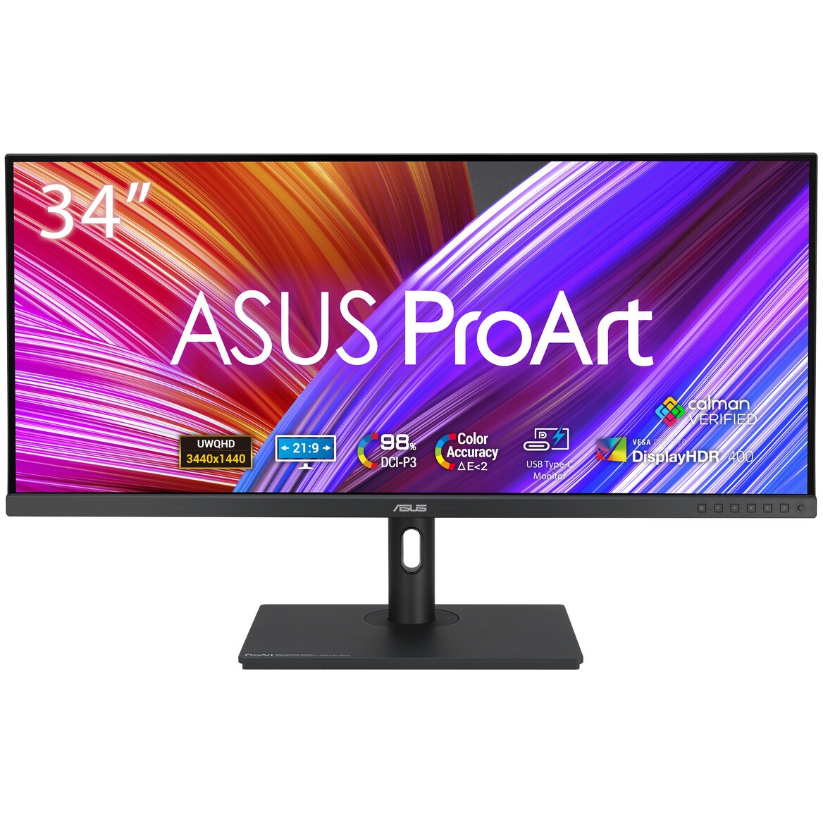 Monitor ASUS PA348CGV (34, 3440x1440, IPS, 120 Hz, 350 cd/m2, 2 ms, USB Type-C, DP)-1