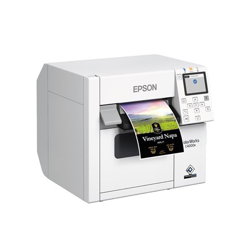 Pisač EPSON ColorWorks C4000 (ink-jet, rezač, ZPLII, USB, Ethernet, širina medija (maks.) 112 mm, širina ispisa (maks.) 108 mm, promjer role (maks.) 102 mm, brzina (maks.) 100 mm/s)-0