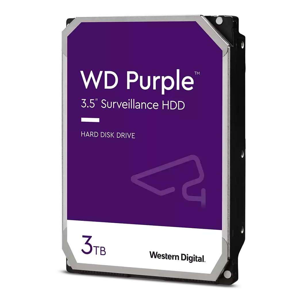 HDD WESTERN DIGITAL Purple Surveillance 3TB (kapacitet 3000, sučelje sata iii, spremnik predmemorije 256, format 3,5, brzina prijenosa podataka 180)-7