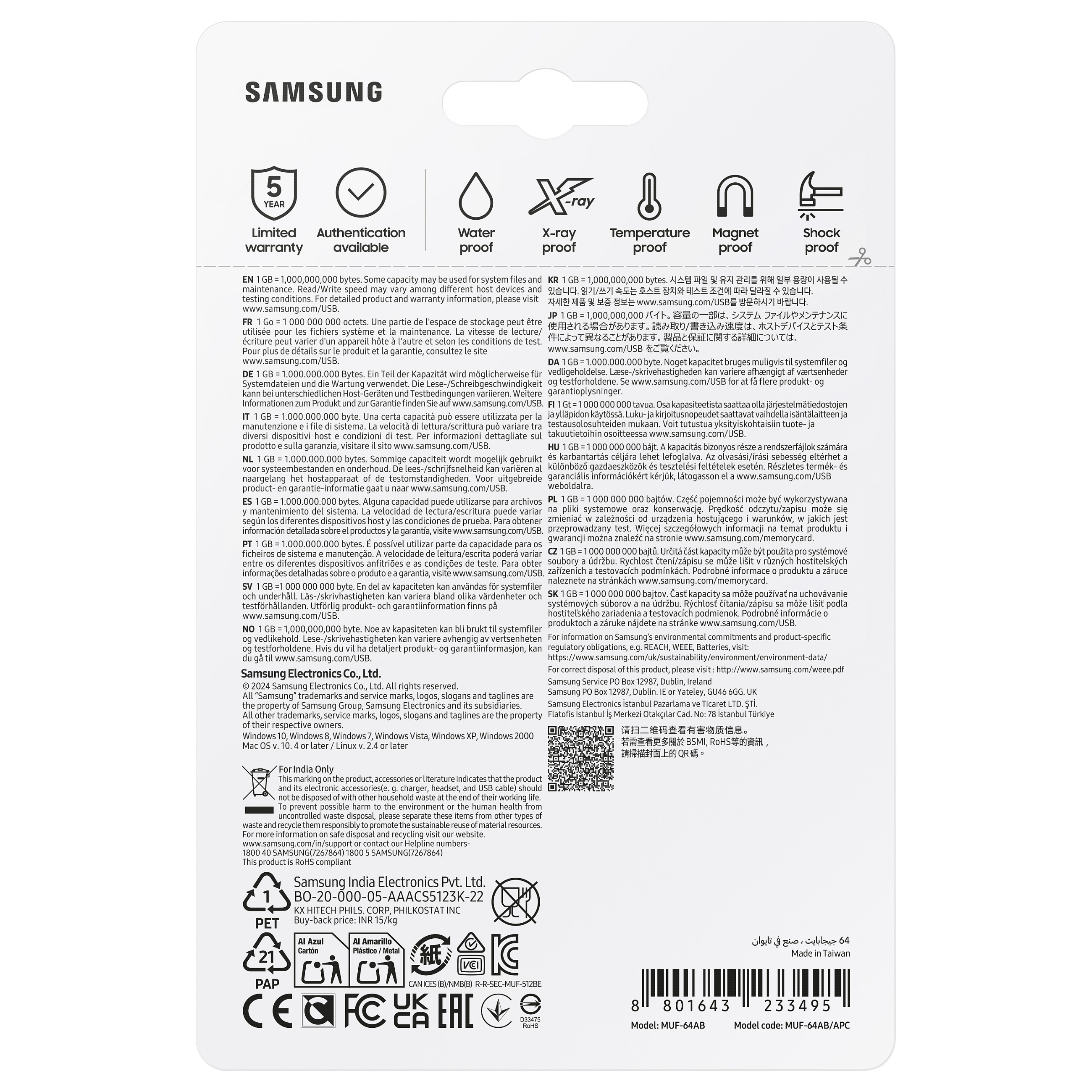 USB memorija Samsung Fit Plus 64GB USB 3.1 MUF-64AB/APC-8
